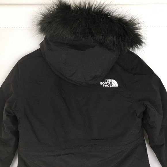 The North Face Girls’ Arctic Swirl Parka Black Down Puffer Winter Coat Sz S 7/8 - Picture 14 of 16